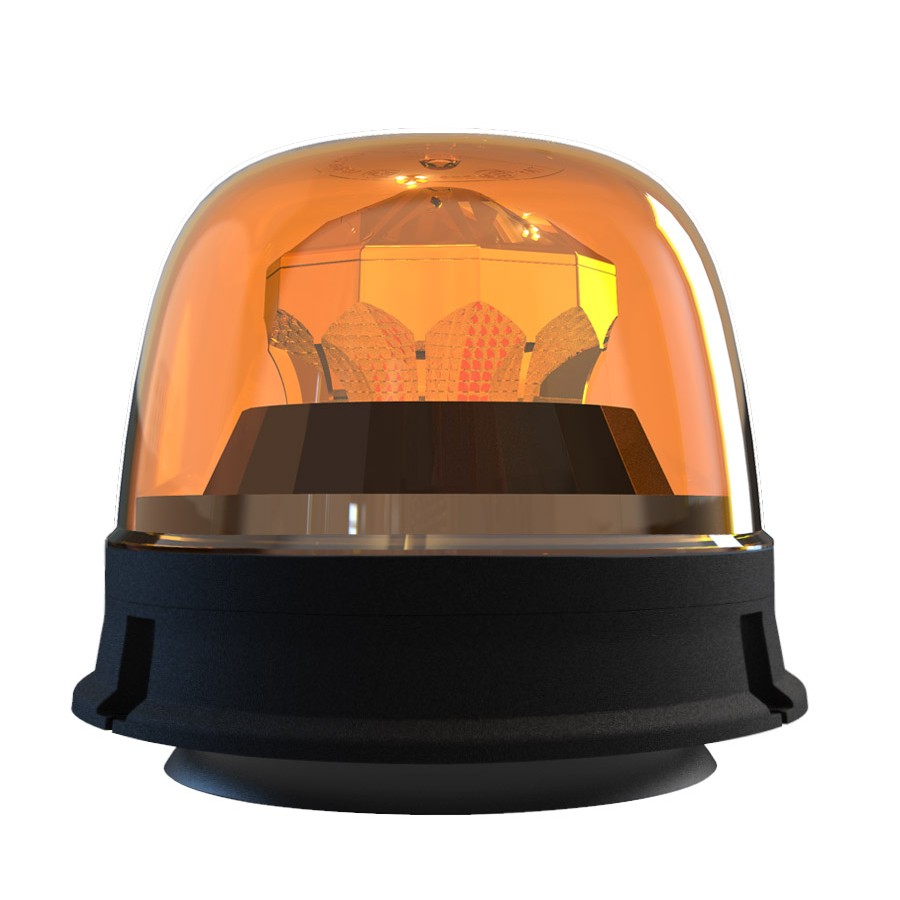 Lampeggiante LED AMBRA 3 Lampeggi 12V 24V Magnetico 1835
