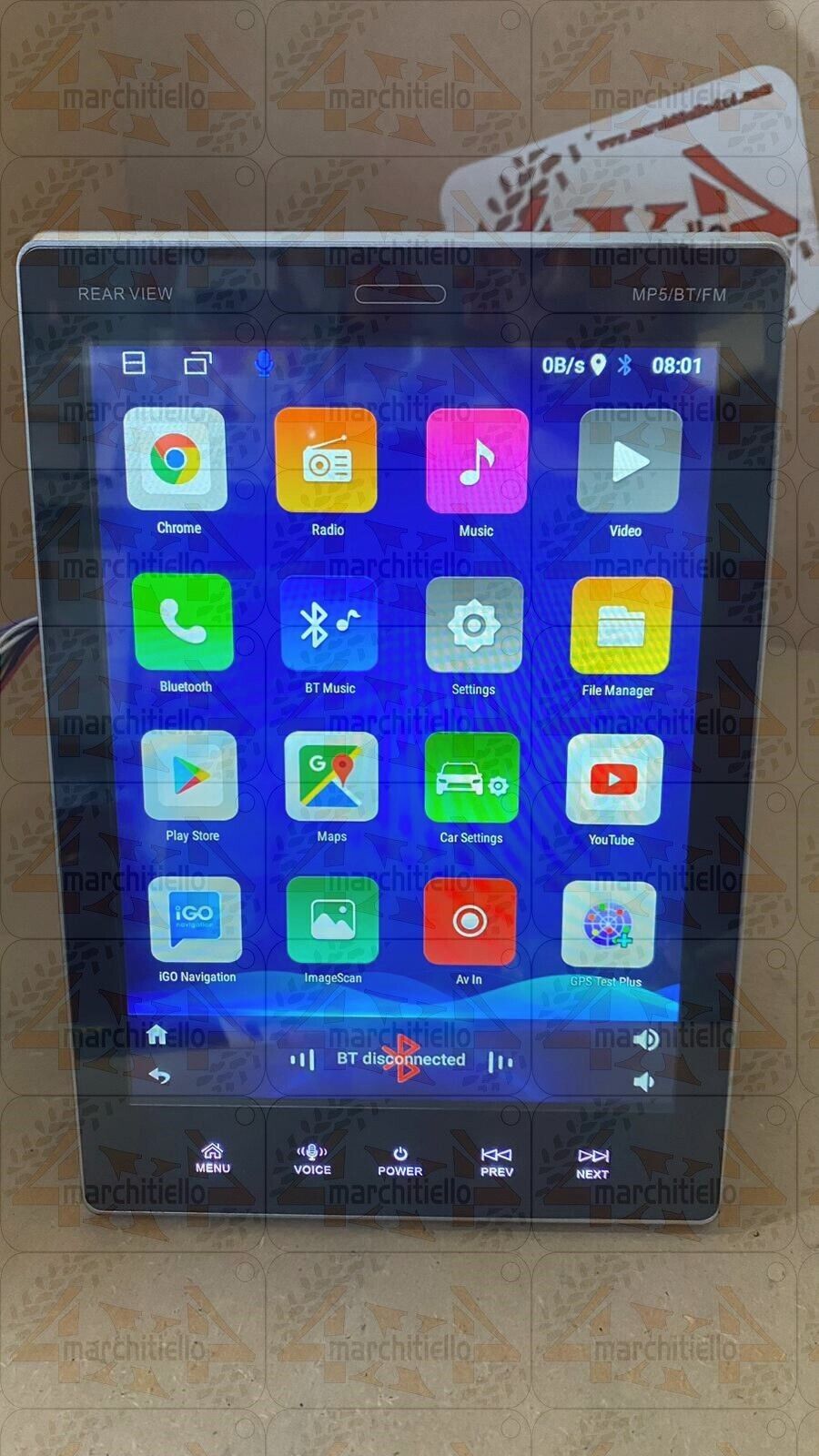 Autoradio Car Tablet Android 9,5″ 1 gb +16 rom 1din/2din Flat Regolabile