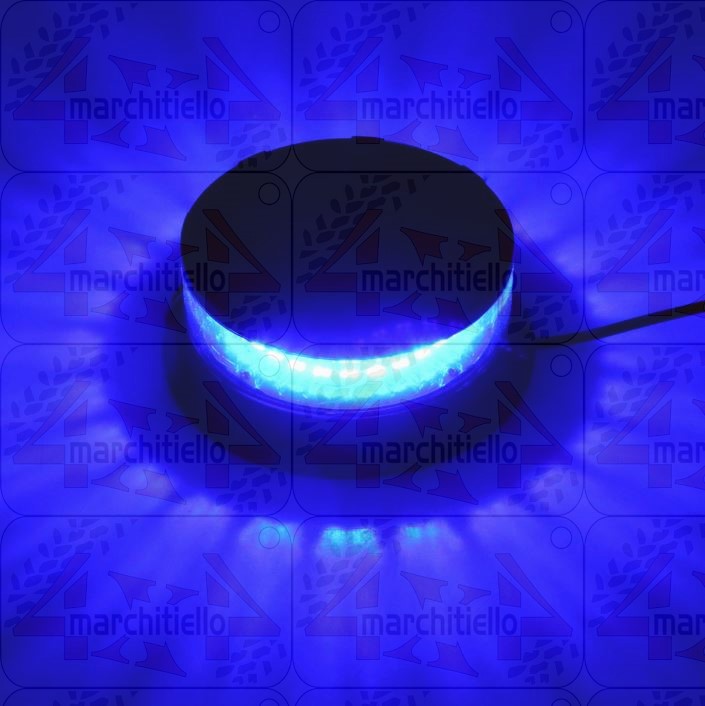 Lampeggiante LED BLU Magnetico Auto Camion 12V 24V Omologato ECE R65 1402