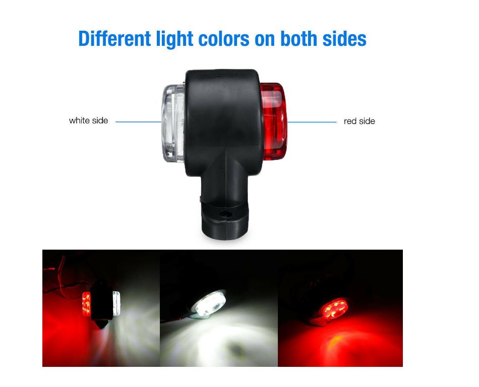 LED 12-24V in gomma luci di posizione ingombro laterali Led - immagine 5