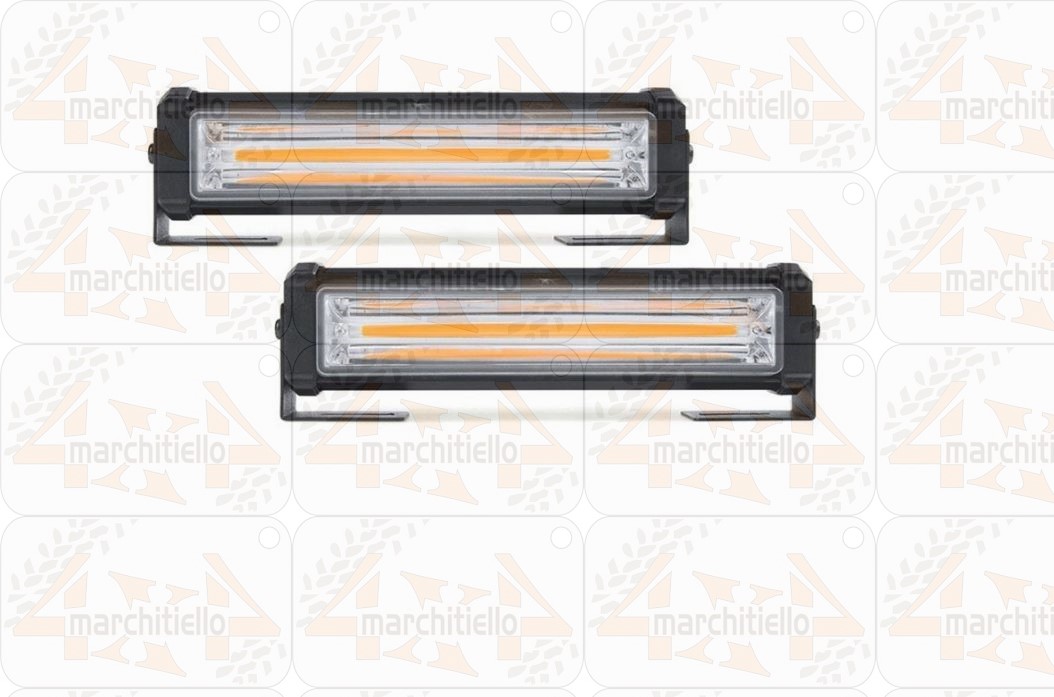 Set di 2 pezzi con controller 12,5 cm segnale di emergenza lampeggiante barra a LED lampada piattaforma di assistenza stradale - immagine 5