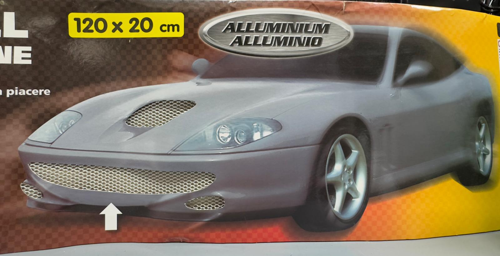 Racing Grill – Rombo fine 2×4 mm – 120×20 cm – Lucido