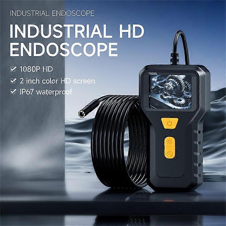 Endoscopio industriale P240 da 2 pollici, obiettivo da 8 mm, telecamera di ispezione portatile HD 1080P, con cavo rigido da 5 m - immagine 4