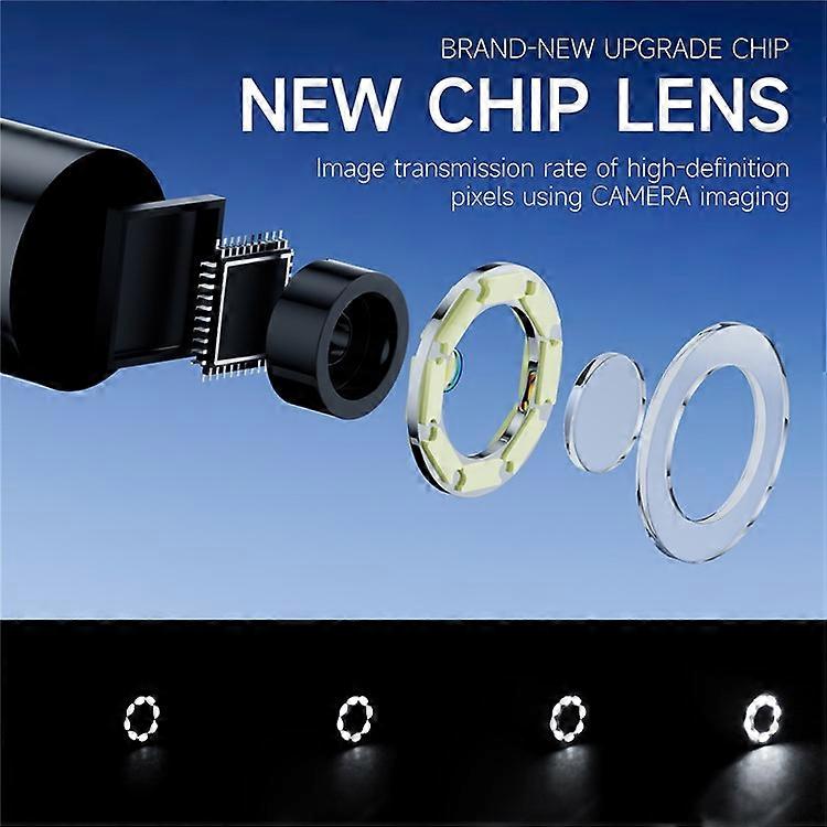 Endoscopio industriale P240 da 2 pollici, obiettivo da 8 mm, telecamera di ispezione portatile HD 1080P, con cavo rigido da 5 m - immagine 6
