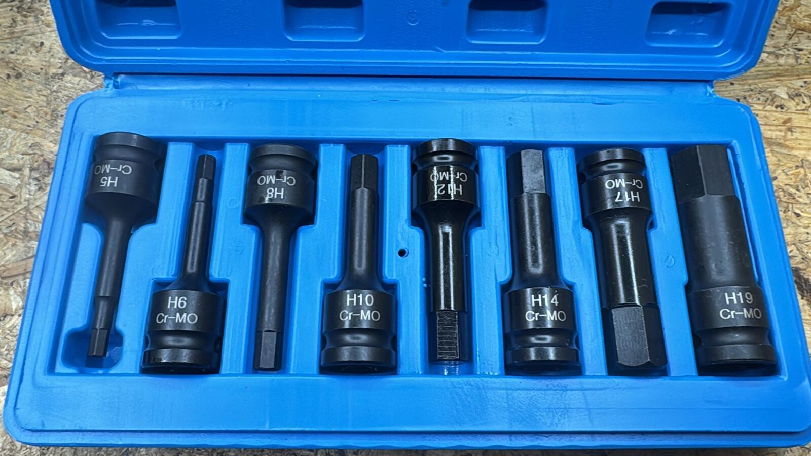 Punte esagonali a Bussola con Attacco Quadrato da 1/2" 8 Pezzi Set da 78 mm - immagine 5