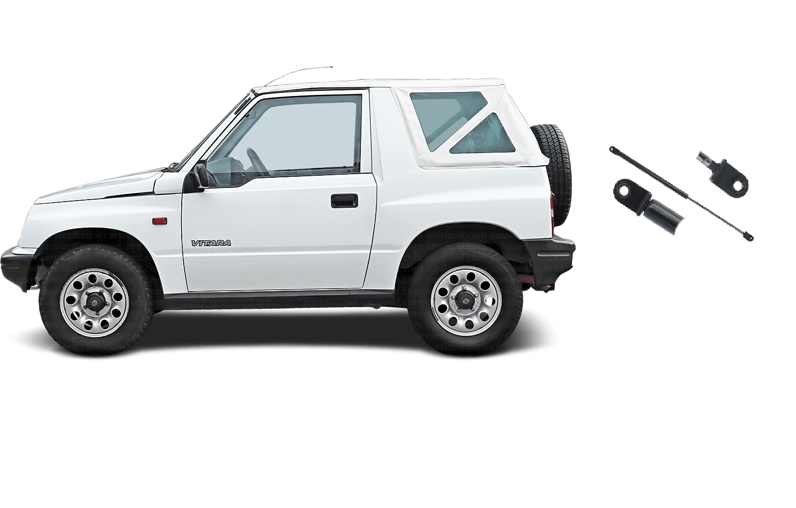 Pistoncino a Gas Portellone Molla Porta POSTERIORE Suzuki Vitara 3 o 5 porte 88  Suzuki Vitara 3 o 5 porte 1989-1998