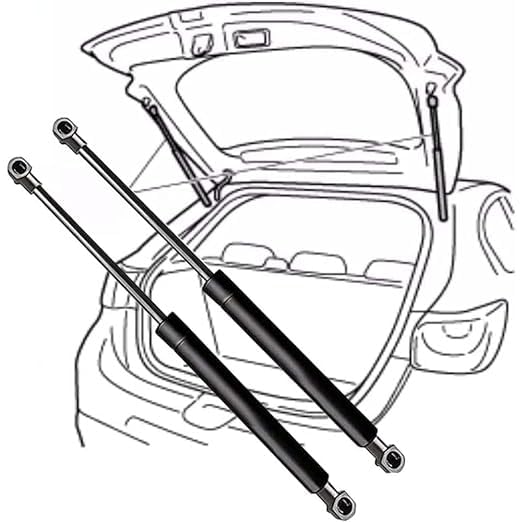 Ammortizzatori Pistoncini Cofano Posteriori Specifici Per Panda 169 2003 In Poi