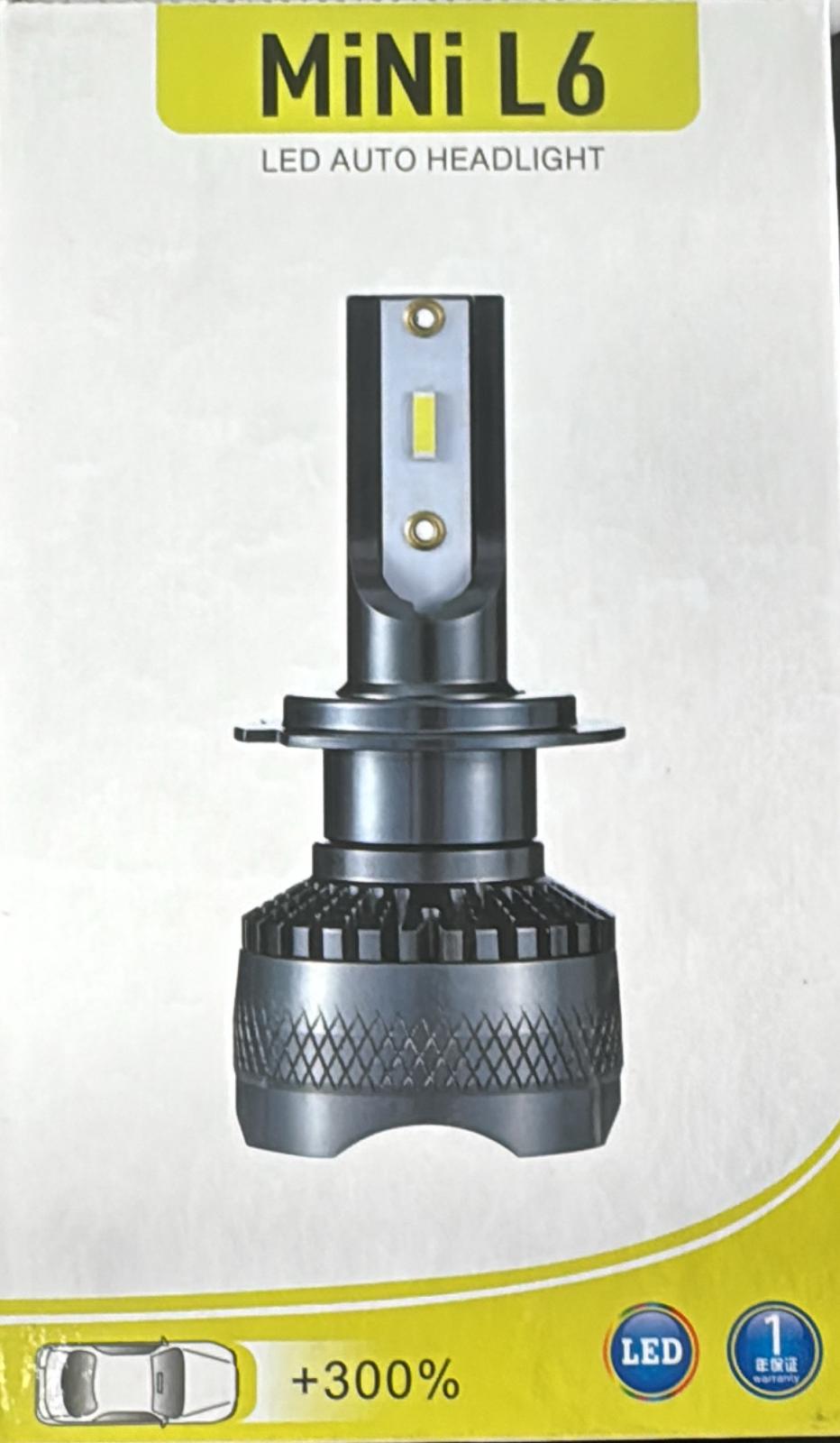 Coppia kit lampade luci LED auto fari H7 Mini L6 - immagine 3