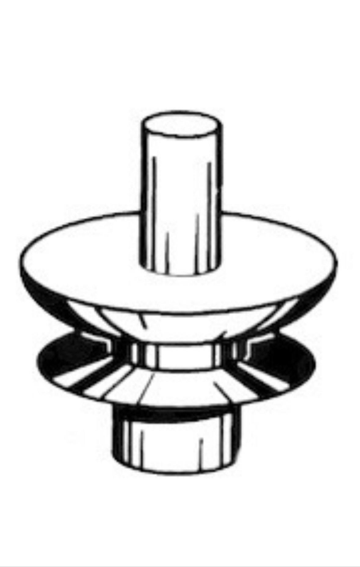 Graffetta Molletta Fissaggio Modanatura per Fiat Panda 141 20 pezzi