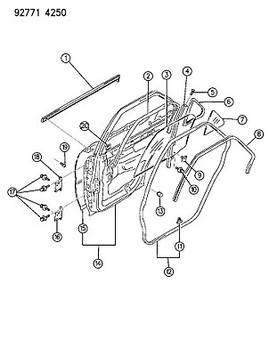 Clip – MB517810 FINESTRINO Mitsubishi ORIGINALI + OMAGGIO