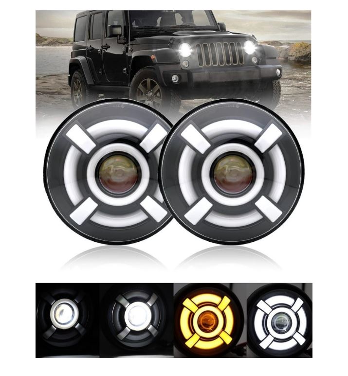 Faro universale a LED da 7” 12V-24V 40 Watt 4800Lm (Coppia)