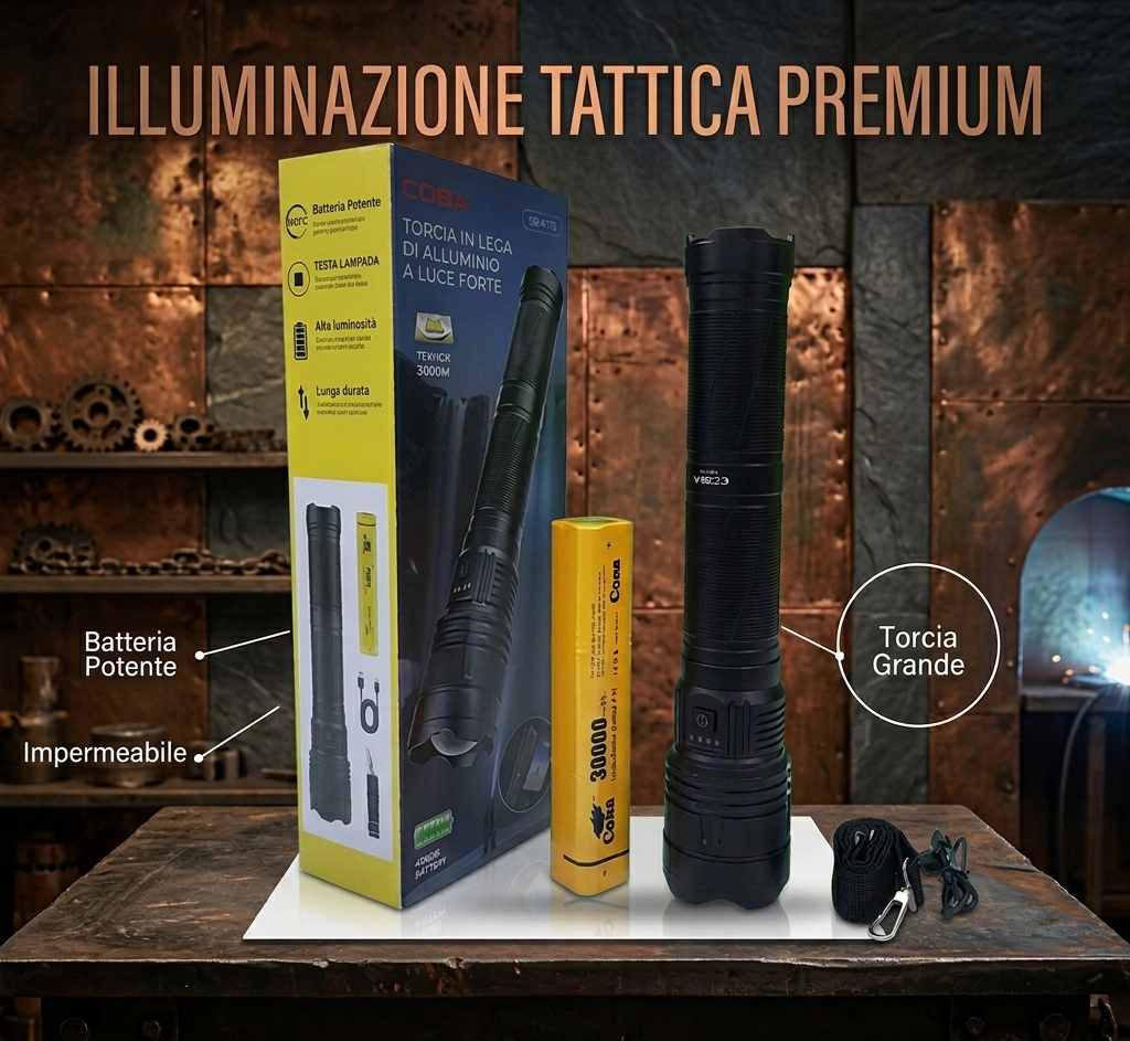 Torcia Professionale COBA CB-X119: Potenza e Affidabilità - immagine 6
