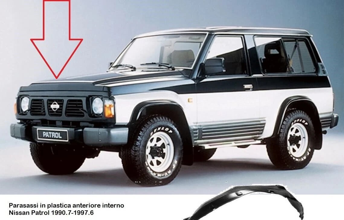 Parasassi passaruota per NISSAN Patrol GR IV SUV (Y60, GR) anteriore coppia