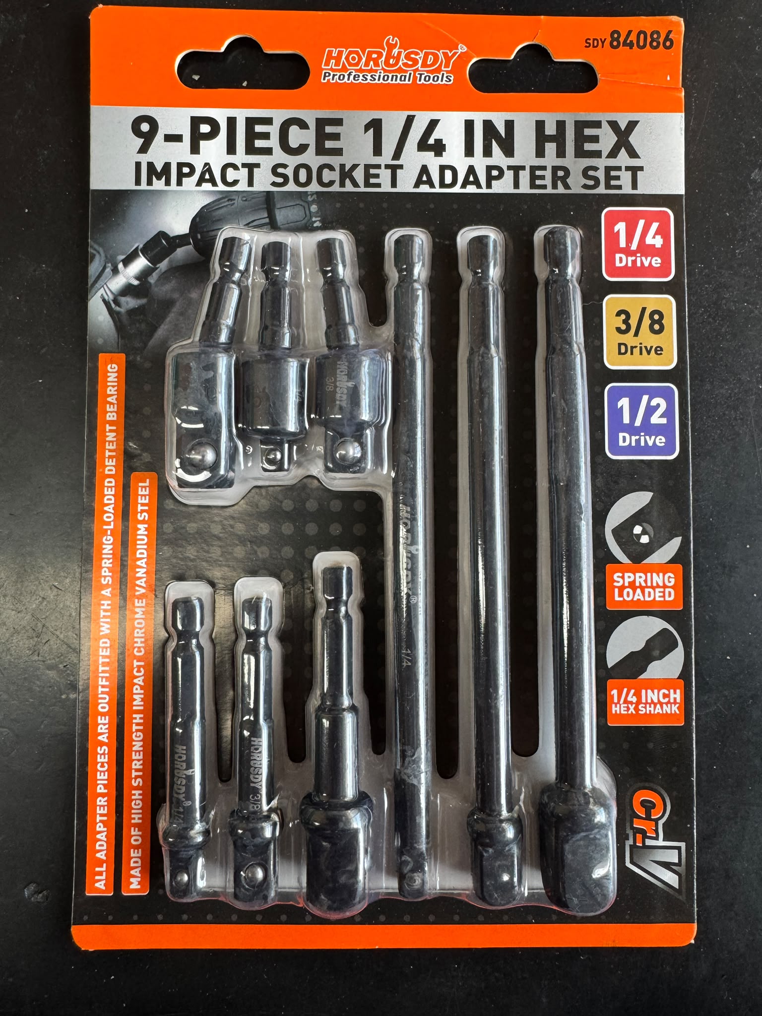 SET 9 BUSSOLE INSERTO PROLUNGA PER TRAPANO AVVITATORE ATTACCO 1/2” 1/4” 3/8” Cod 07810
