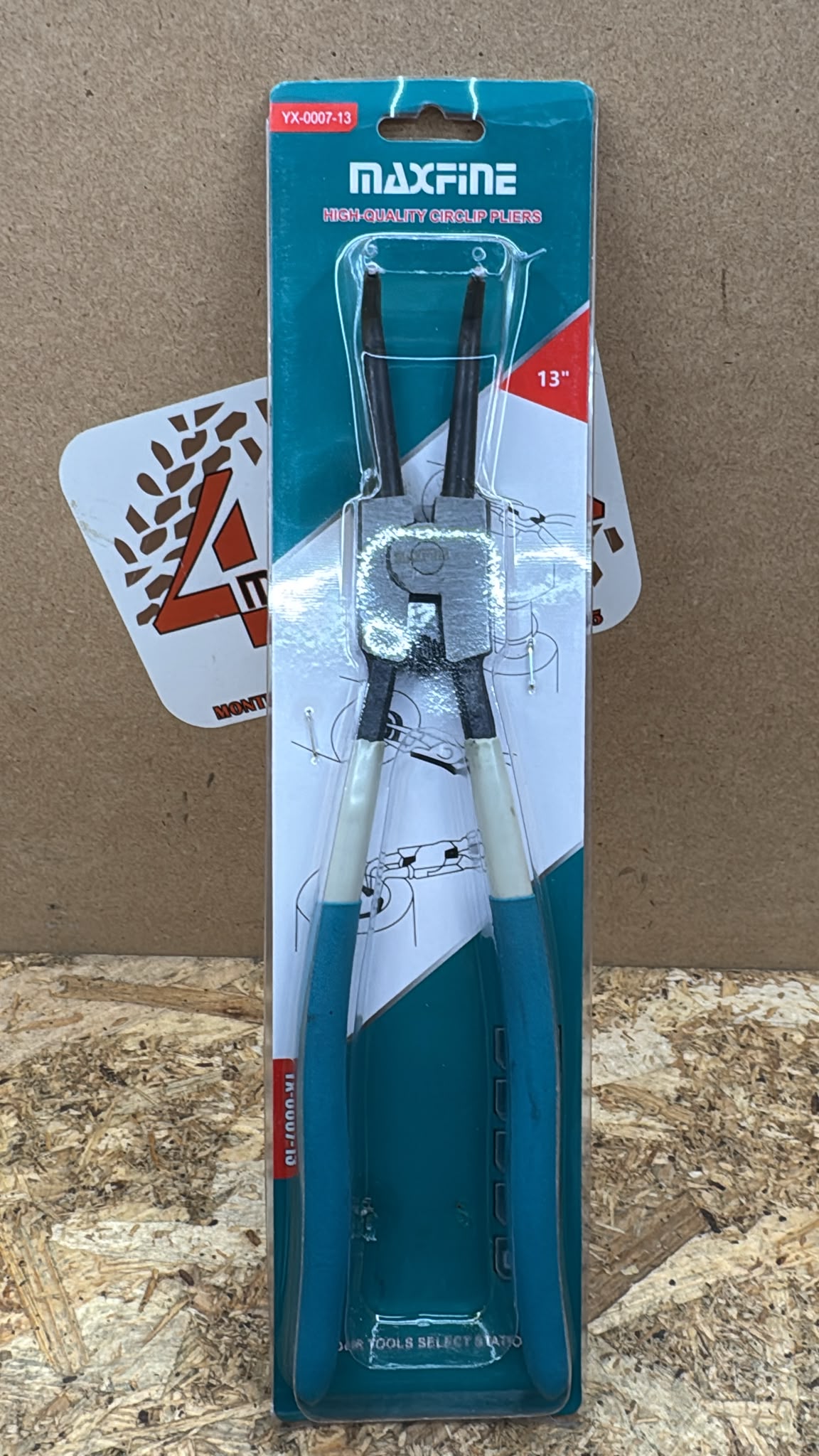 Pinza per anelli elastici angolare , interne ed esterne 13″ pollici modello BIG cod 4144