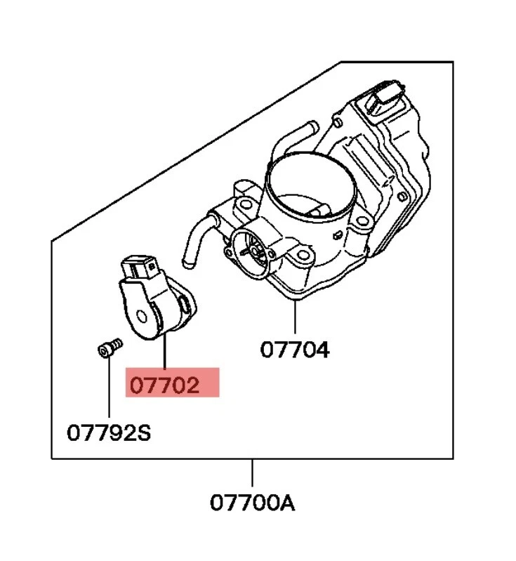 MITSUBISHI CARISMA/GALANT/PEJERO/MONTERO SENSORE CORPO FARFALLATO OEM MD628204