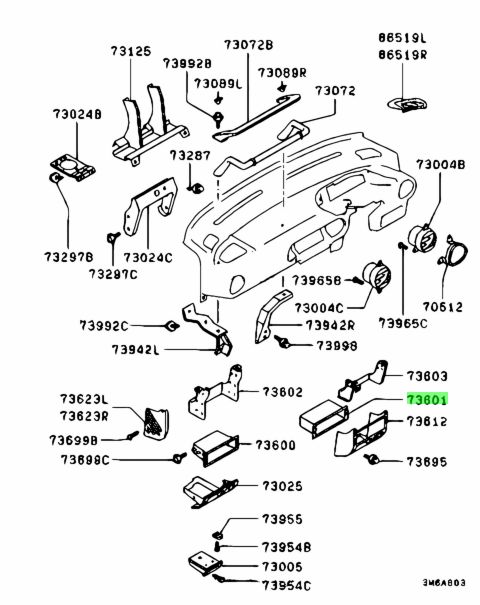 MB424018 Ricambio originale Mitsubishi PAJERO NUOVO
