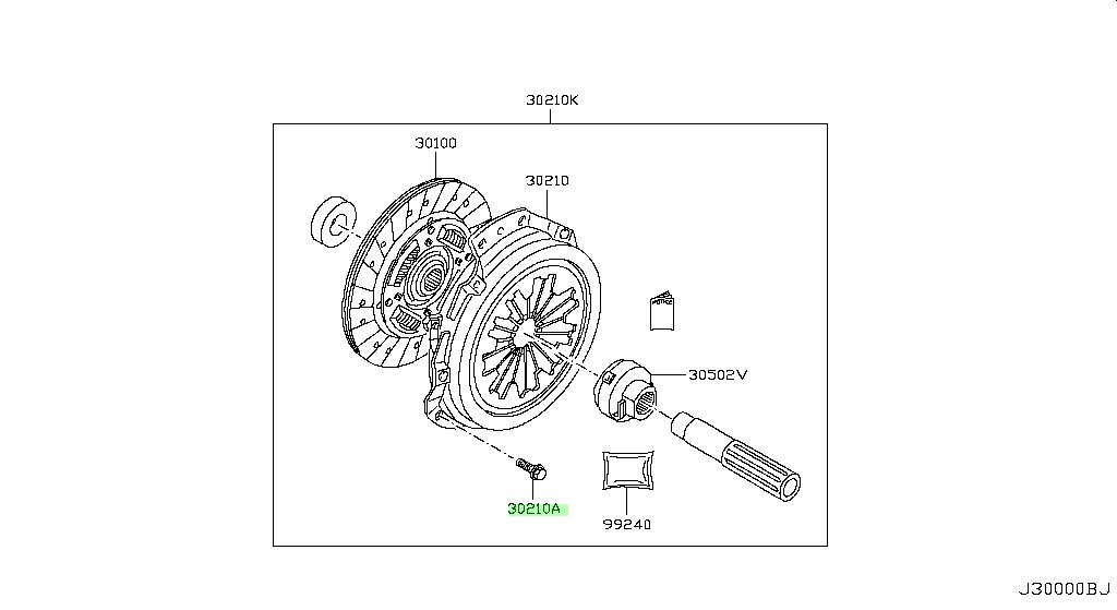 BULLONE FRIZIONE Originale Nissan 01121-00Q9F