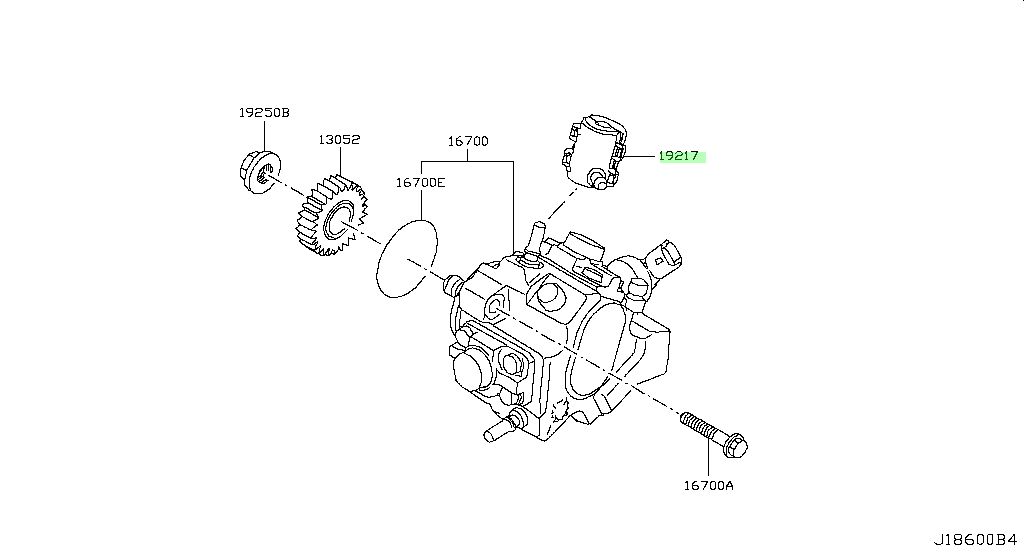 CAP Ricambio originale Nissan 18145-00Q0C