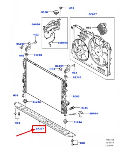 LR000929 TRAVERSA ANT INF LAND ROVER FREELANDER (L359) 2007>2014 OEM - immagine 3
