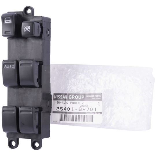 25401-8H701 Alzacristalli interruttore Anteriore SX (guidatore) NISSAN NAVARA D22