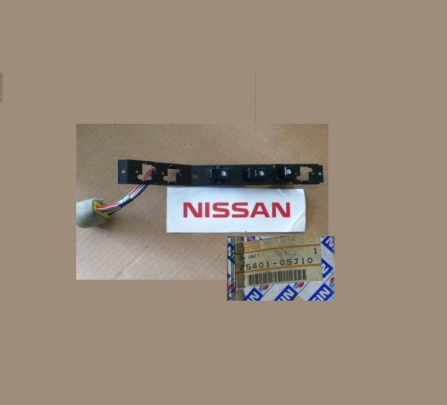 25401-05J10 Interruttore alzacristalli sinistro originale Nissan Patrol Y60 NUOVO