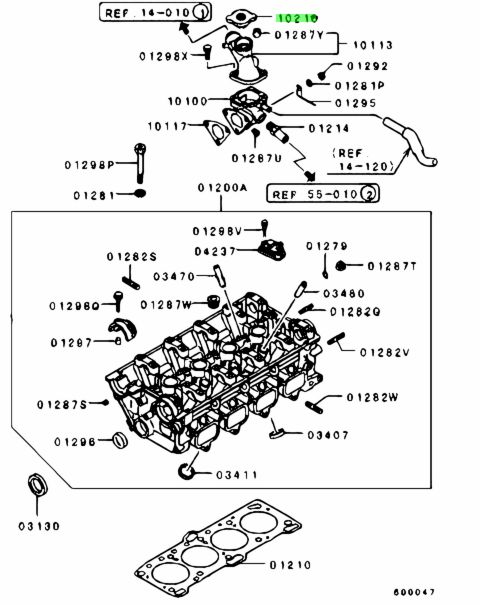 MB660735 TAPPO RICAMBIO MITSUBISHI PORIGINALE