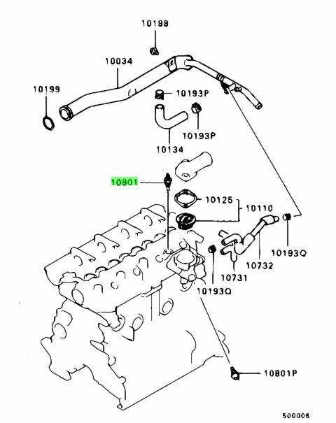 MD050214 UNITÀ DI MISURAZIONE TEMPERATURA DELL’ACQUA Mitsubishi PAJERO L200