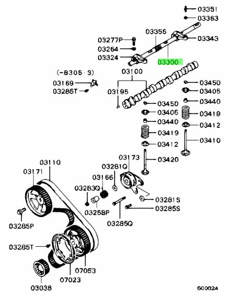 MD142361 ALBERO BILANCIERE MITSUBISHI L200 PAJERO 4D56