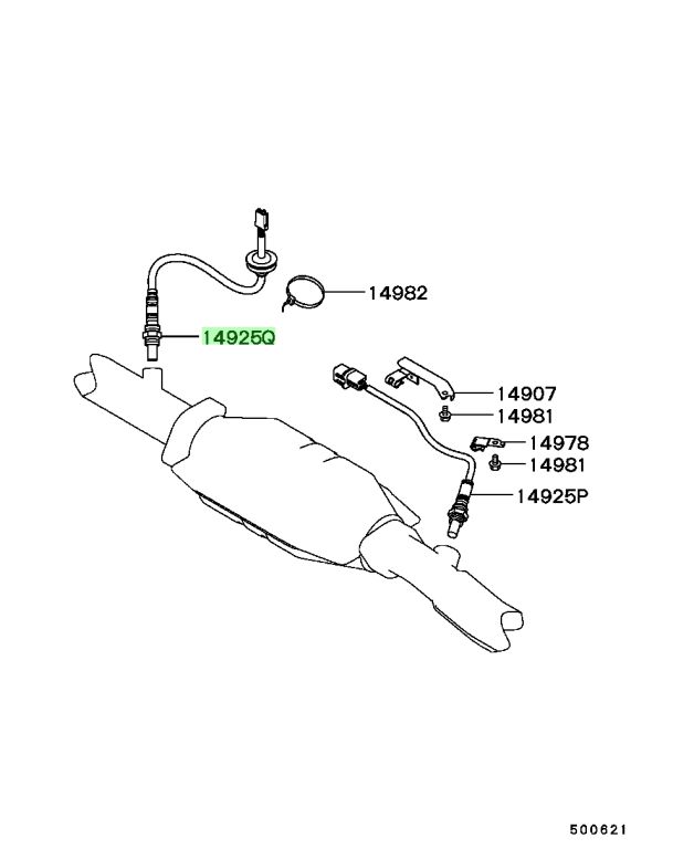 MD348460 SONDA LAMBDA ORIGINALE Mitsubishi Space Wagon