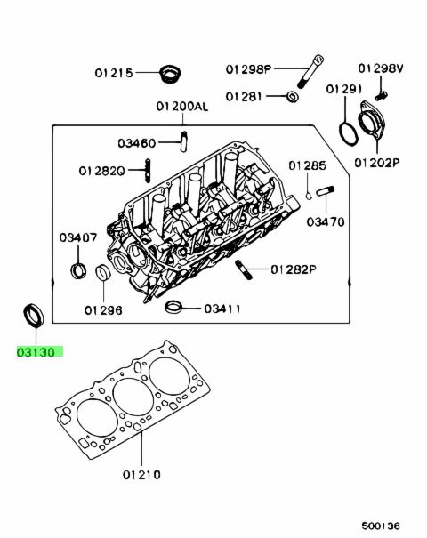 MD372536 PARAOLIO ALBERO A CAMME MITSUBISHI
