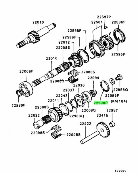MD706580 DISTANZIATORE Mitsubishi L200 PAJERO