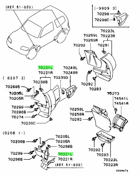 MN117275 TAPPO PASSA RUOTA MITSUBISHI PAJERO V60 ORIGINALE NEW