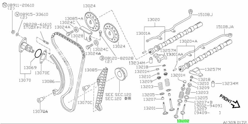 13202-53J01 VALVOLA DI SCARICO NISSAN NUOVA ORIGINALE