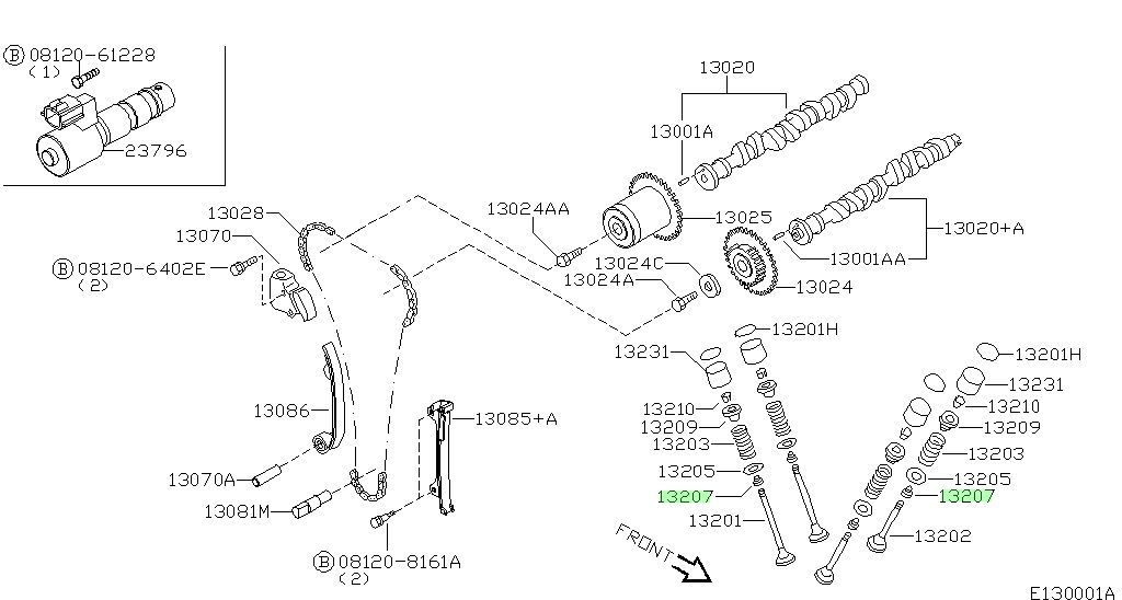 13207-4F105 PARAOLIO VALVOLA NISSAN ORIGINALE NUOVO