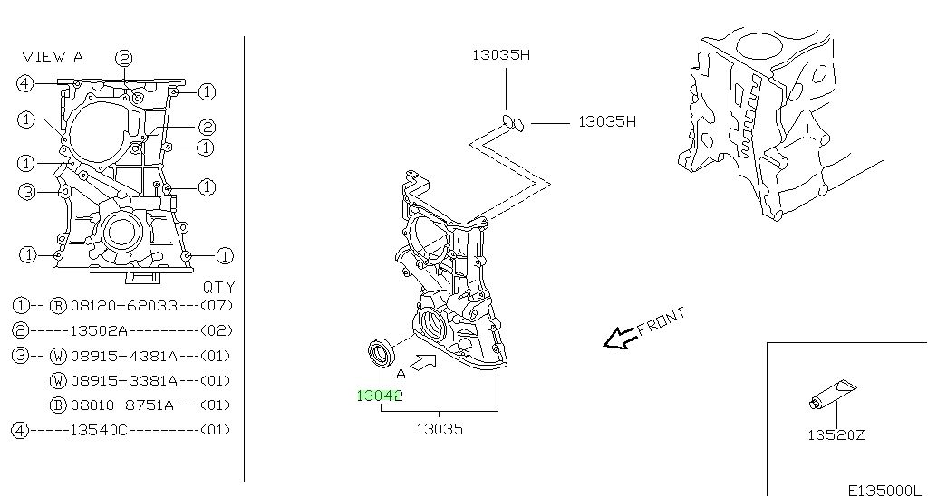 13510-71J00 Paraolio ANTERIORE ALBERO MOTORE