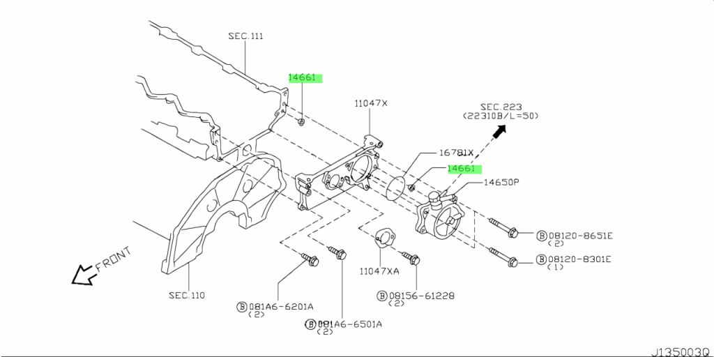 14661-AD205 GUARNIZIONE O-RING NISSAN  Ricambi originali Nissan