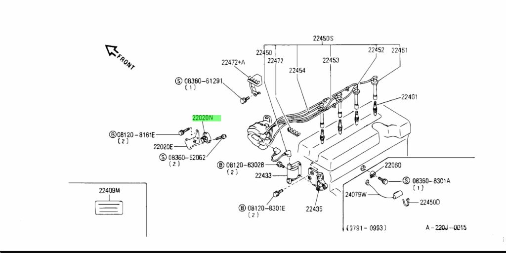 22020-70J00 GRUPPO TRANSISTOR DI POTENZA Nissan Primera SR20DE