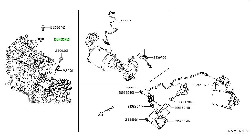 23731-00Q1H SENSORE NISSAN Modello Nissan
