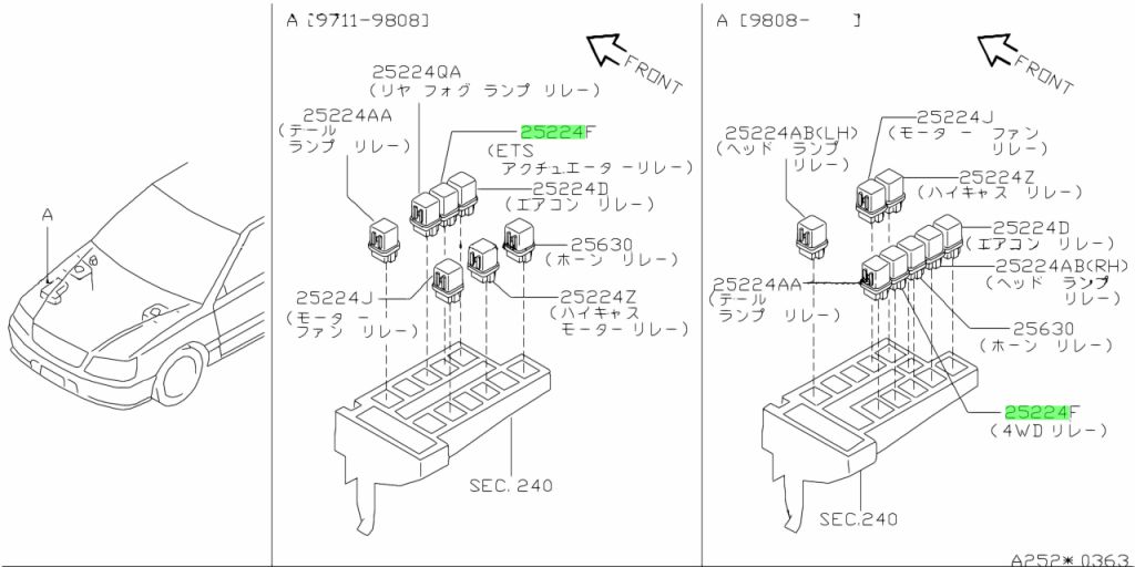 25230-79962 RELAY NISSAN NUOVO ORIGINALE