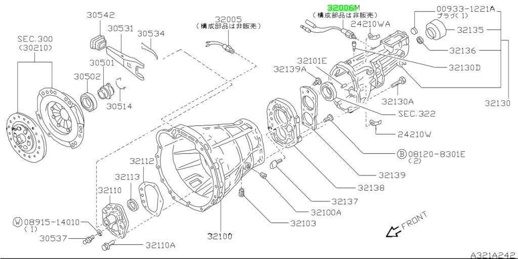 32006-32G12 NISSAN ORIGINALE NUOVA VERGINE