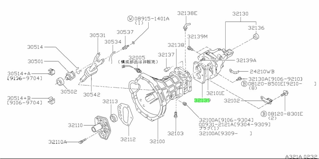 32139-36N00 FERMO CUSCINETTO CAMBIO NISSAN
