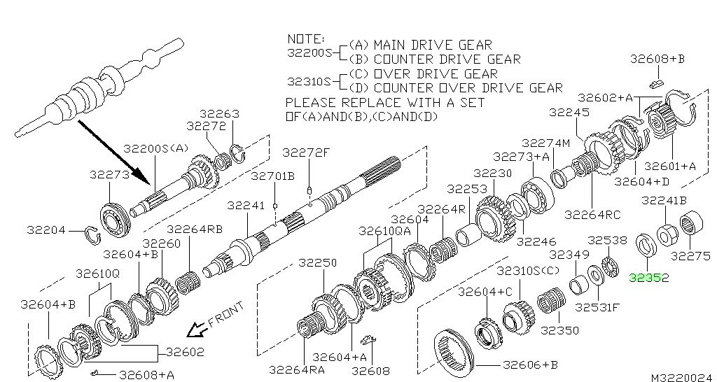 32347-G2302 RONDELLA-SPINTA NISSAN TERRANO II ORIGINALE