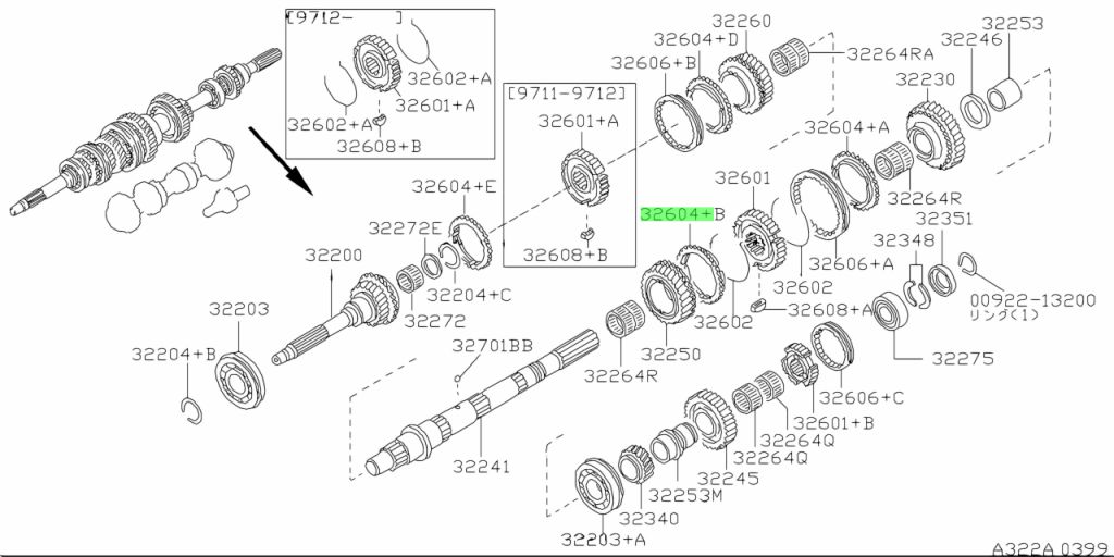 32604-30P60 Anello Baulk Sincronizzatore Nissan D40