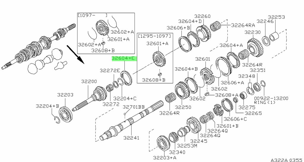 32604-40P61 Anello Baulk Sincronizzatore Nissan