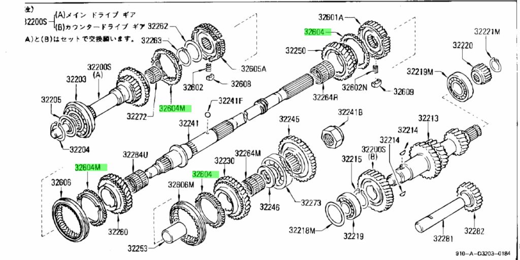 32604-P0100 Anello Baulk Sincronizzatore Nissan