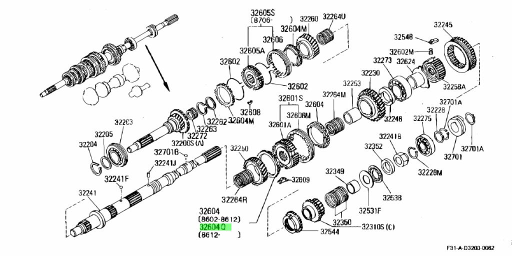 32607-58S10 Anello Baulk Sincronizzatore Nissan