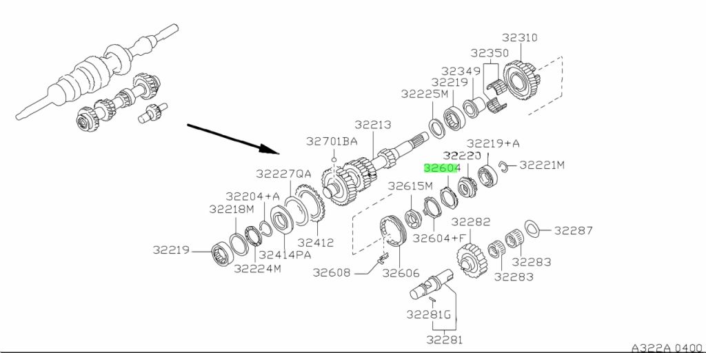 32614-30P60 Anello Baulk Sincronizzatore Nissan Terrano 2