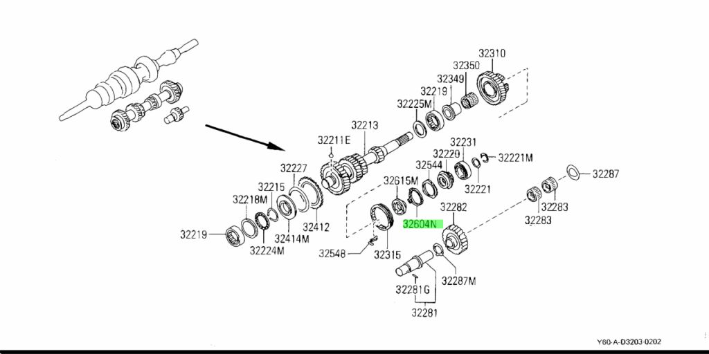 32617-01G60 Anello Baulk Sincronizzatore Nissan