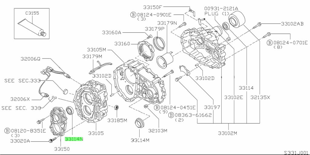 33111-31G00 PARAOLIO NISSAN TERRANO PATROL NAVARA